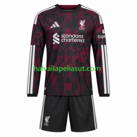 Jalkapallo Pelipaidat/Peliasut Liverpool Lasten Kolmaspaita 2026-2027 Pitkähihainen